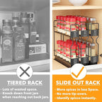 SpaceAid Pull Out Spice Rack Organizer - Image 4