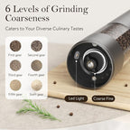 Ultrean Salt and Pepper Grinder Set, Rechargeable Salt and Pepper Shakers - Image 3