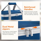 Lifewit Insulated Double Decker Casserole Carrier, Expandable Lasagna Lugger - Image 7