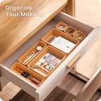 A-LUGEI【】【5 Size】Tool Box Organizer Tray Divider Set, 【Orange】 Desk - Image 3