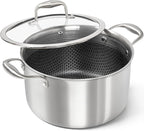MICHELANGELO Tri-ply Stainless Steel Stock Pot by Michelangelo