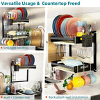 Hanging Wall Mounted Dish Drying Rack - Image 3