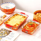 Ceramic Baking Dish Set of 2, 3QT & 1.2QT Stoneware Casserole Dishes - Image 5