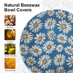 Reusable Bowl Covers for Bread Proofing（2 Large）- Cotton Beeswax Bowl Covers - Image 4