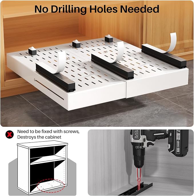 Pull out Cabinet Organizer, Expandable Width, Depth - Image 7