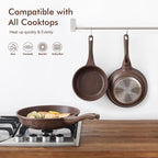 SENSARTE Nonstick Frying Pan Skillet, Granite Coating Omelette Pan, Healthy - Image 3
