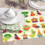 Vegetable Superhero Cartoon Dish Drying Mats - Image 3