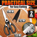 2 Pcs Heavy Duty Kitchen Scissors - Image 2