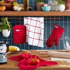 KITCHENAID Quilted Cotton Terry Cloth Oven Mitt, Pot Holder, Kitchen Towel - Image 2