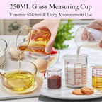 High Borosilicate Glass Measuring Cup Set-V-Shaped Spout，Includes 250ml - Image 5