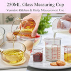 3 Piece Glass Measuring Cup Set, Includes 1/2-Cup, and 2-Cup High Borosilicate - Image 7