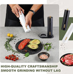 Wooden Salt and Pepper Grinder Set Manual Salt and Pepper Mill - Image 2