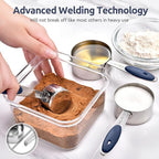 U-Taste Measuring Cups and Spoons: Food Grade 18/8 Stainless Steel Metal - Image 4