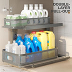 2 Pack 18.5IN-Depth Under Sink Organizer - Image 4