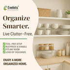 Evelots Kitchen Cabinet Wire Shelf Organizer/Rack - Image 8
