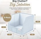 VIVIDECOR Open Front Trapezoid Closet Bins 12x12x10 – Easy Access Shelf - Image 5