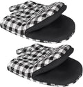 1 Pair Short Oven Mitts by Qulable