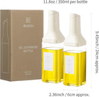 Oil Dispenser Bottle – Set of 2 12oz/350ml Oil and Vinegar Dispenser - Image 2
