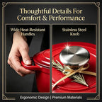 QuliMetal Enameled Cast Iron Cookware Set, 4-Piece Pots and Pans Set - Image 8
