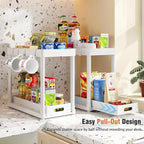 2 Pack Pull-Out Storage Organizers, Under Sink Organizer and Storage - Image 4