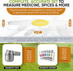 Spring Chef Magnetic Measuring Cups & Spoons Set, Strong N45 Magnets, Heavy - Image 6