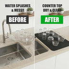 Customizable 24"L x 5.5"W Kitchen Sink Faucet Mat & 24"Lx16"W Dish Drying Mat - Image 6