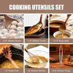 RAXCO Utensil Sets, 18-Piece Silicone Cooking Utensils and Kitchen Accessories - Image 6
