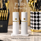 Wooden Salt and Pepper Grinder Set – Refillable Manual Salt and Pepper Mills - Image 9
