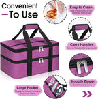 Double Insulated Casserole Carrier, Portable Casserole Carrier - Image 3