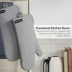 KITCHENAID Gourmet Series Gridlines Oven Mitts 2-Pack Set, Heat Resistant up to - Image 6