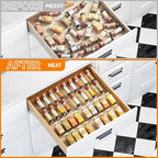 Yieach 8 Pack Adjustable In Drawer Spice Organizer - Image 7