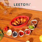 LEETOYI Porcelain Small Oval Au Gratin Pans, Baking Dish Set - Image 2