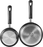 Nonstick Saucepan Set with Lid, Non Stick 1Qt & 2Qt Sauce Pan Set with Glass - Image 7