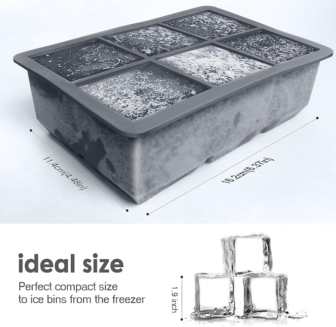 Excnorm Silicone Ice Cube Trays 3 Pack - Image 3