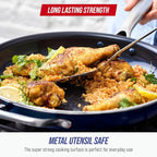 Blue Diamond Ceramic Nonstick 14" Frying Pan Skillet, PFAS-Free Cookware - Image 5