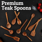 PriorityChef Premium Teak Flat Wooden Spatula - Image 7