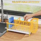 Cisily Sponge Holder for Kitchen Sink, Sink Caddy Organizer - Image 4