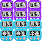 12 Pack Digital Kitchen Timer Small Classroom Timers by VOULOIR