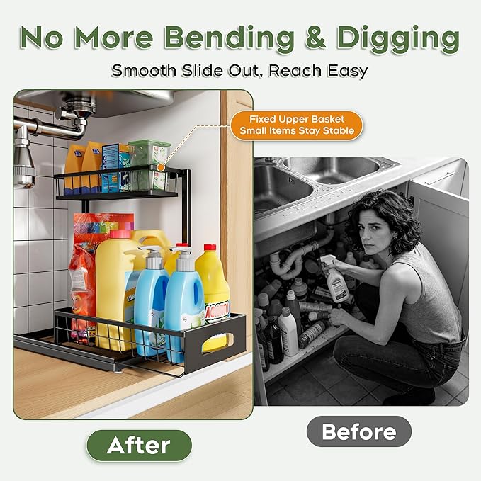 Under Sink Organizer, Cabinet Organizer - Image 3