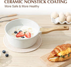 SENSARTE White Ceramic Nonstick Saucepan - Image 7