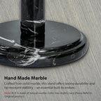 Handmade Black and Gold Marble Paper Towel Holder – Luxury Countertop Stand - Image 8