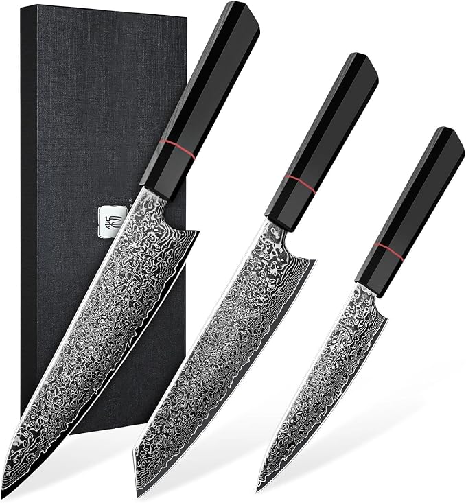 TIVOLI Damascus Knife Set 3PCS by TIVOLI