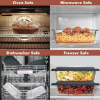 Razab LARGE 7.6 Cups/1800 ML/1.9 Qt Glass Loaf Pan - Image 5