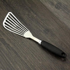 304 Stainless Steel Fish Spatula, Non-Slip Ergonomic Handle Slotted Spatula - Image 5