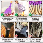 12 Pcs Purple Kitchen Utensils Set - Image 4