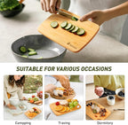 2 Pack Small Bamboo Wood Cutting Board - Image 4