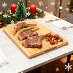 Utoplike Extra Large XXXL Bamboo Cutting Board 24 x16 Inch, Largest Wooden - Image 3