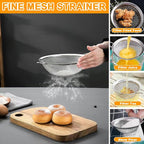 Colander Stainless Steel, 7 Piece Strainers and Colanders Set, Mesh Strainer - Image 4