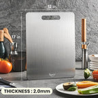 2 Pack Titanium Cutting Board, -100% Pure Titanium Cutting Boards - Image 6