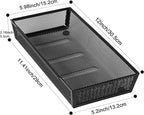 Mesh Tray Silverware Drawer Organizer, Utensil Cutlery Tray Office Supplies - Image 2